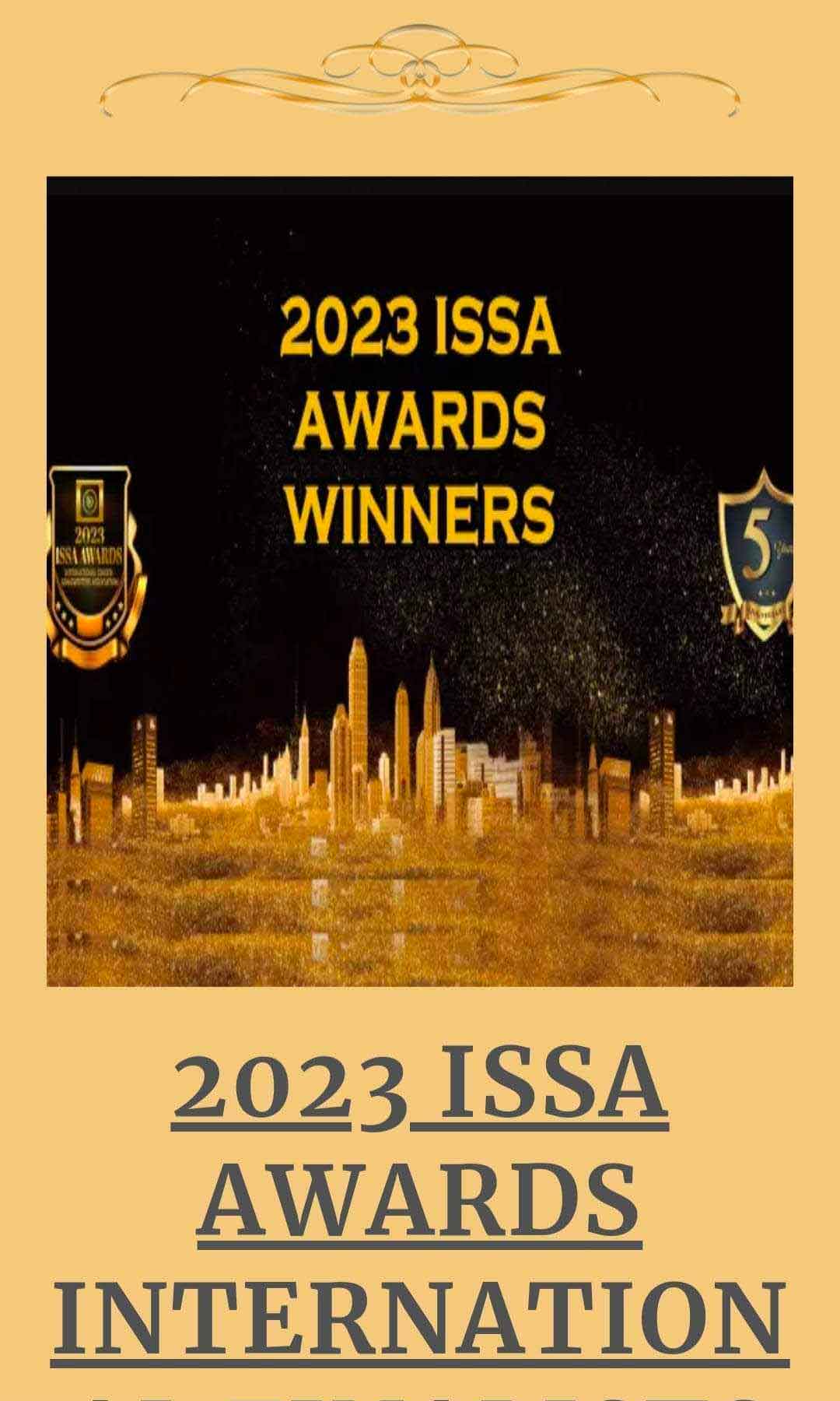 2023 - Winner - ISSA - Male Songwriter of the Year and Band Single of the Year (Back to the Country)